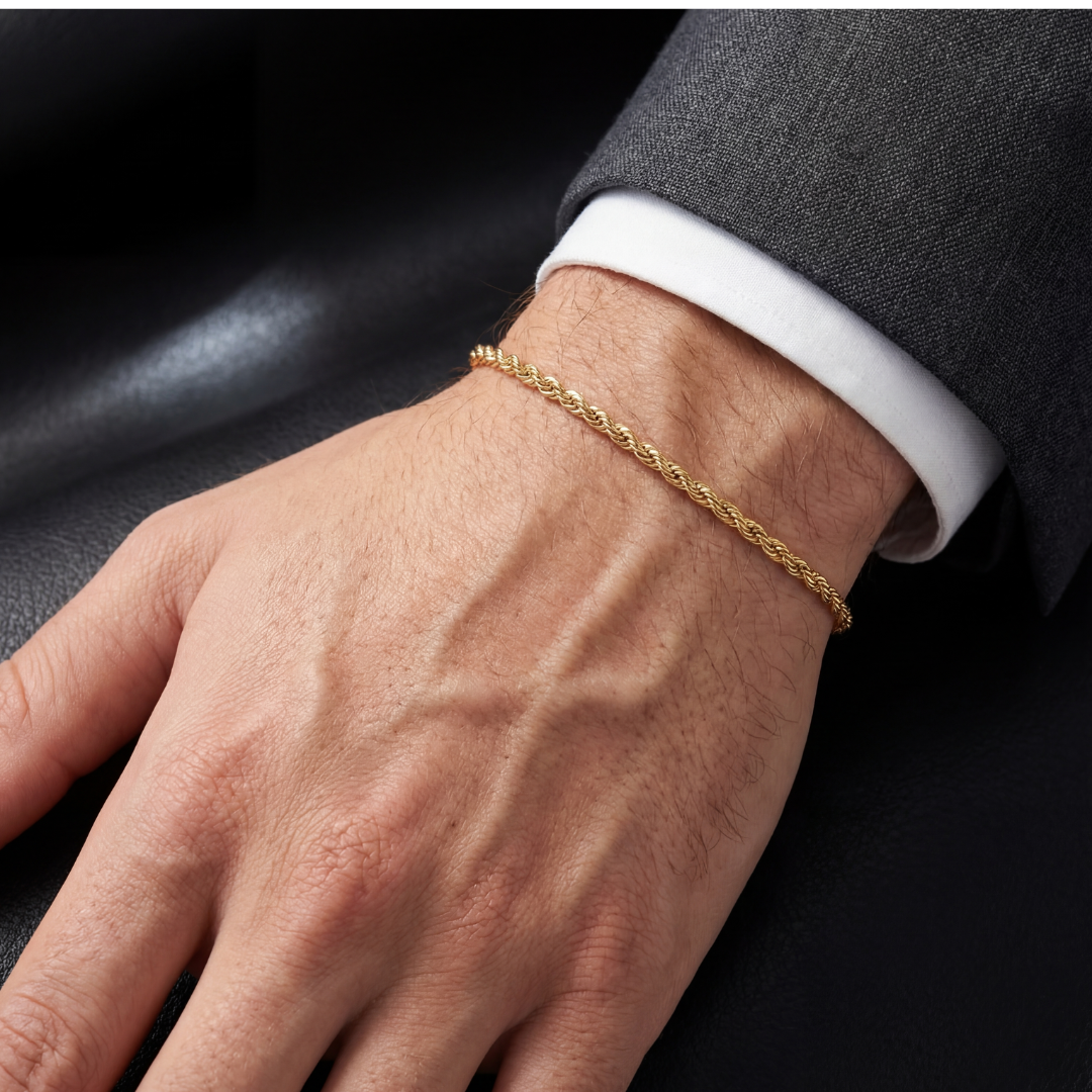 ROPE BRACELET 3MM | GOLD