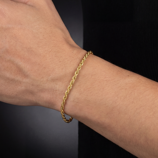 ROPE BRACELET 3MM | GOLD