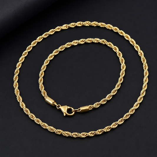 ROPE CHAIN 5MM | GOLD