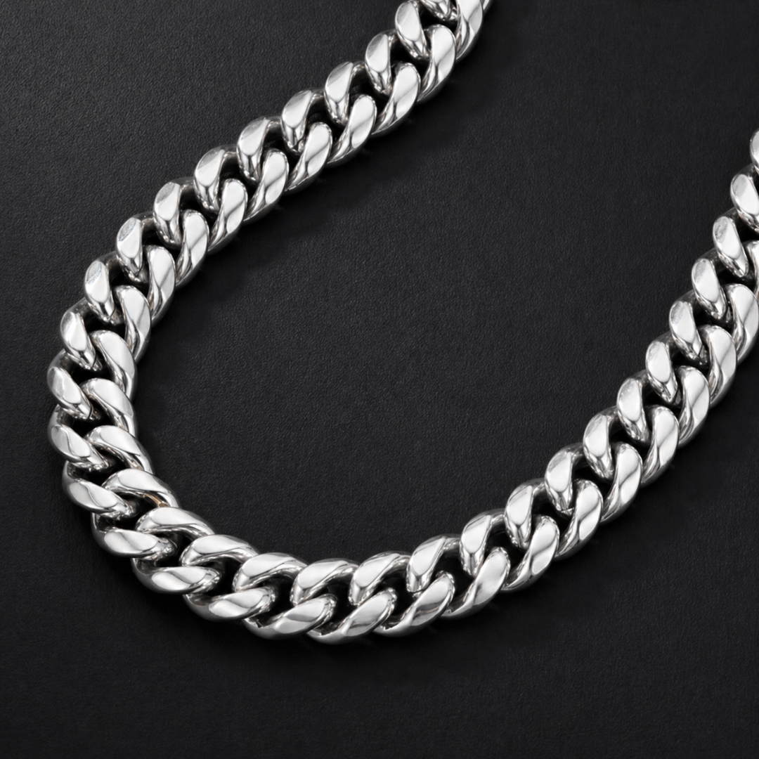 MIAMI CUBAN CHAIN 8MM | SILVER