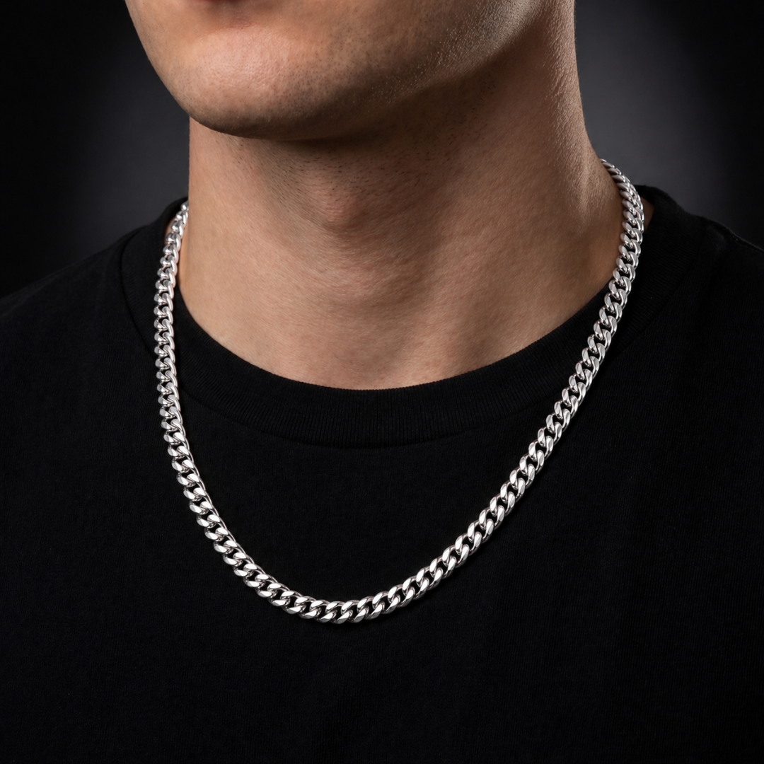 MIAMI CUBAN CHAIN 8MM | SILVER