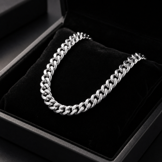 MIAMI CUBAN CHAIN 8MM | SILVER