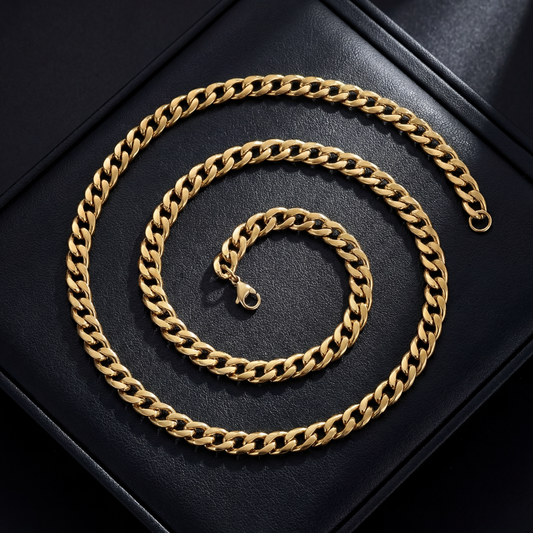 CUBAN CHAIN 8MM | GOLD