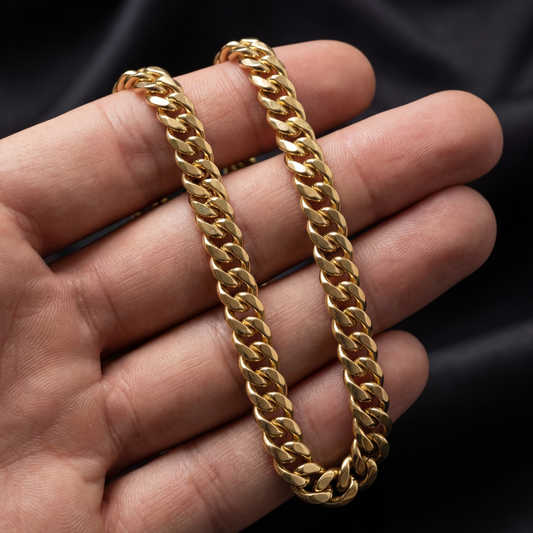 MIAMI CUBAN CHAIN 8MM | GOLD
