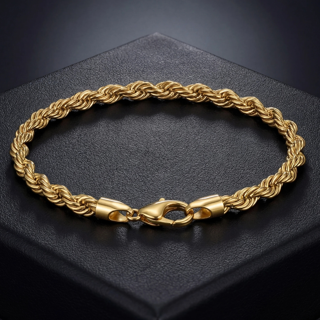 ROPE BRACELET 8MM | GOLD