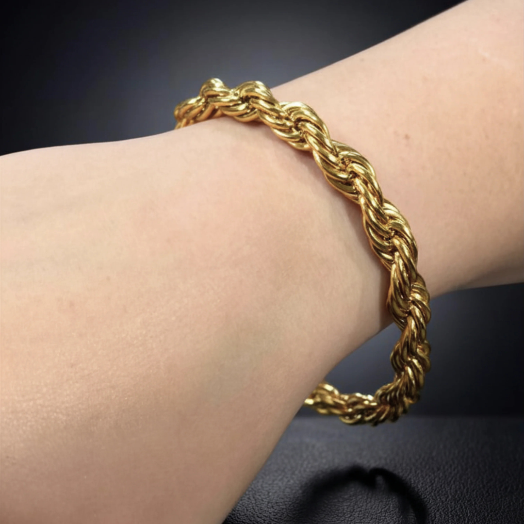ROPE BRACELET 8MM | GOLD