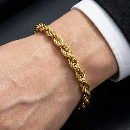 ROPE BRACELET 8MM | GOLD