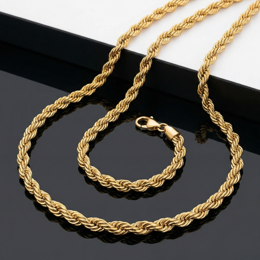 ROPE CHAIN 5MM | GOLD