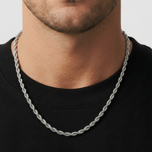 ROPE CHAIN 5MM | SILVER