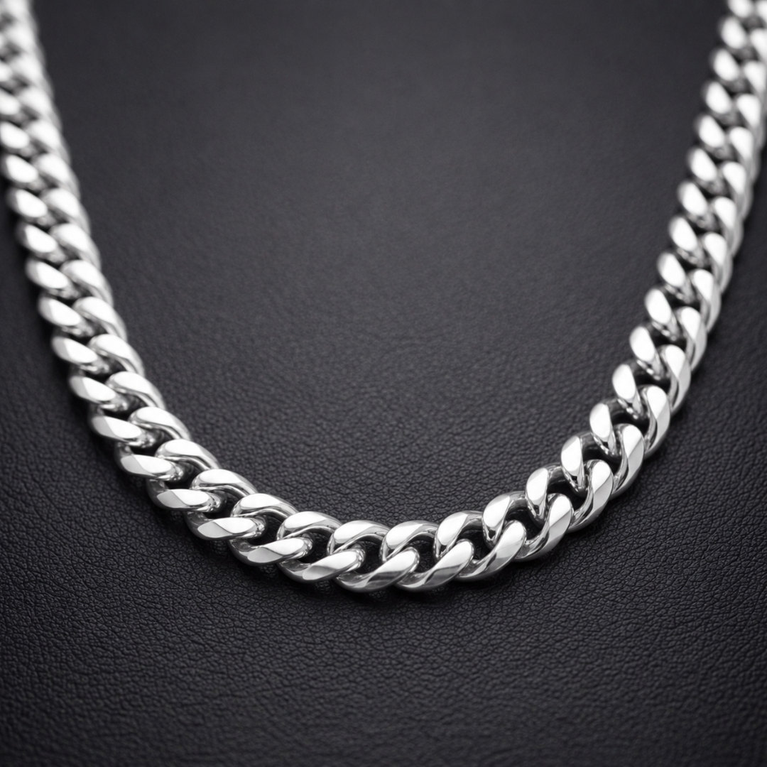 MIAMI CUBAN CHAIN 8MM | SILVER