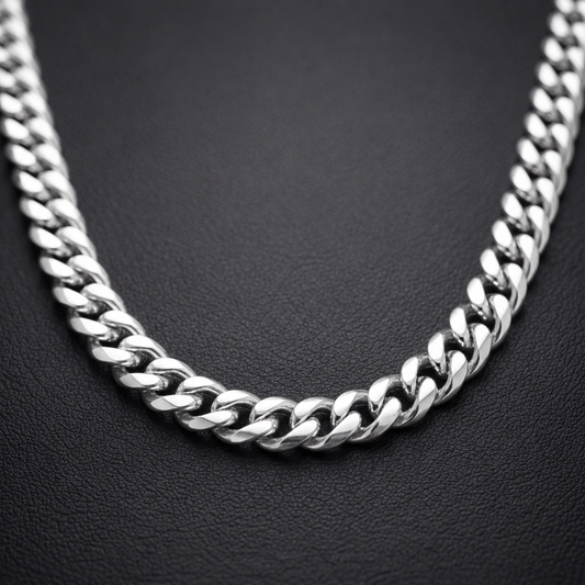 MIAMI CUBAN CHAIN 8MM | SILVER