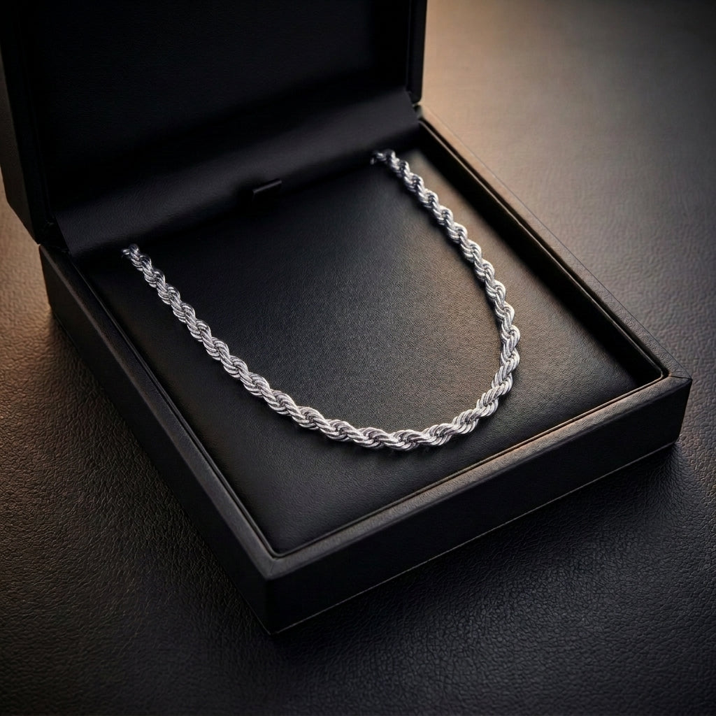 ROPE CHAIN 8MM | SILVER