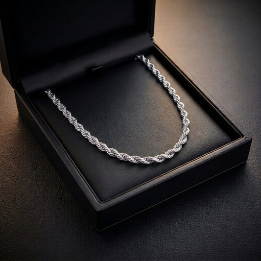 ROPE CHAIN 8MM | SILVER
