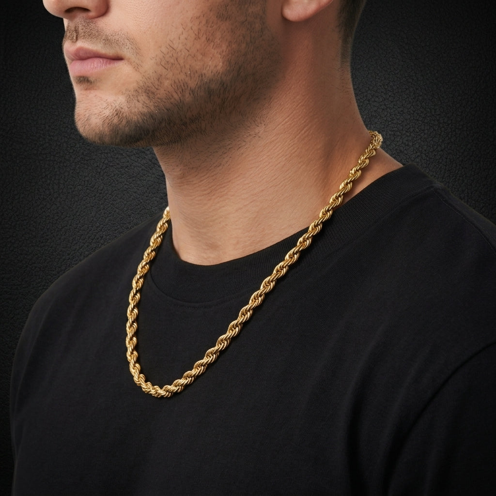 ROPE CHAIN 8MM | SILVER
