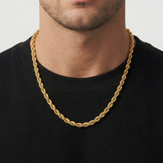 ROPE CHAIN 8MM | GOLD