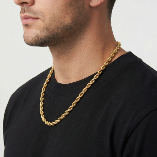 ROPE CHAIN 8MM | GOLD