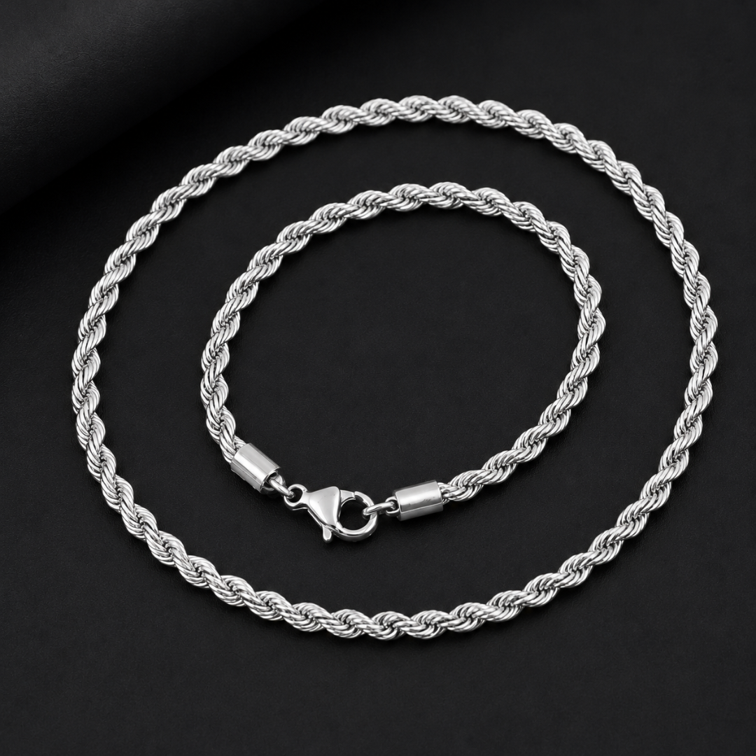 ROPE CHAIN 5MM | SILVER