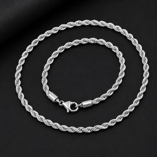 ROPE CHAIN 5MM | SILVER
