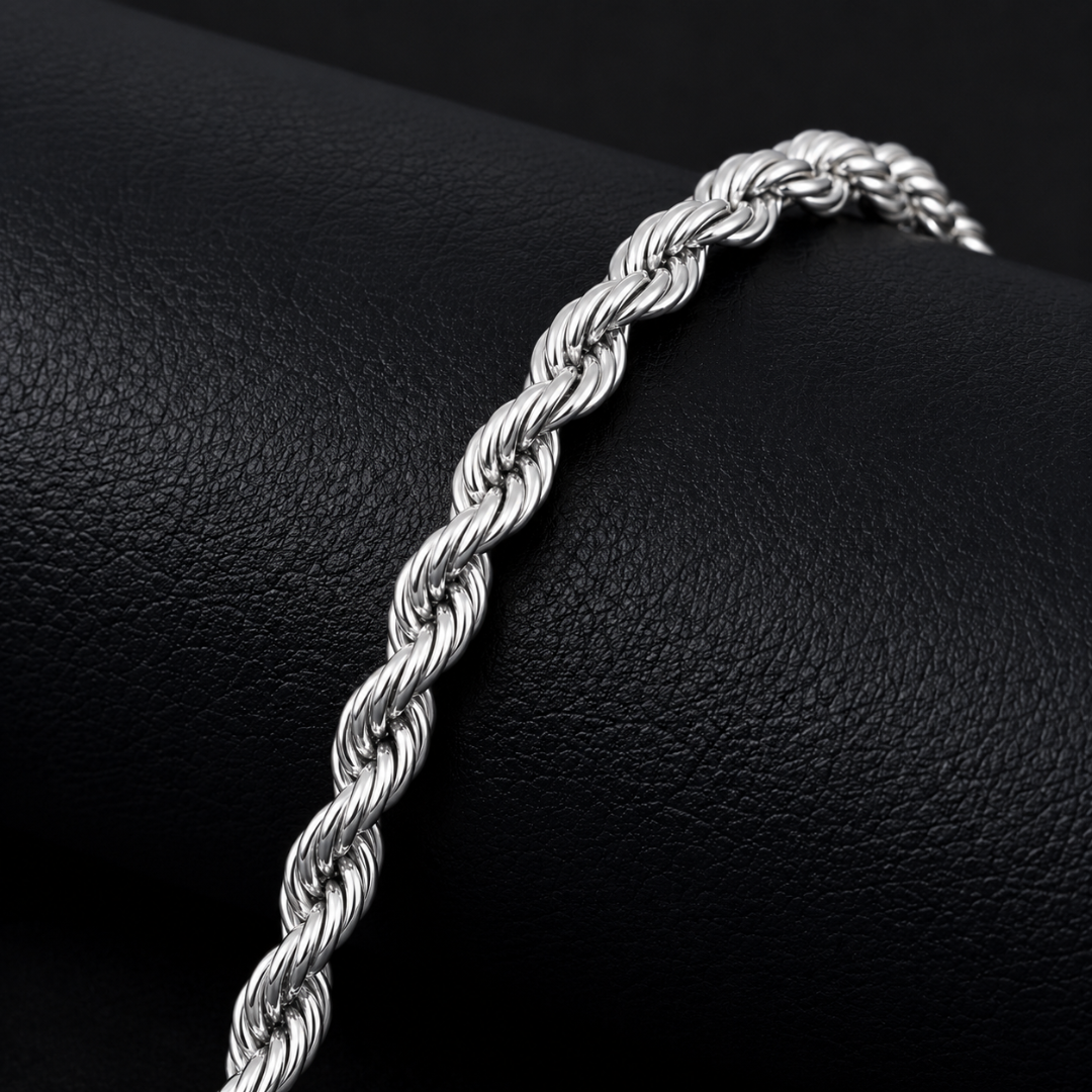 ROPE CHAIN 5MM | SILVER