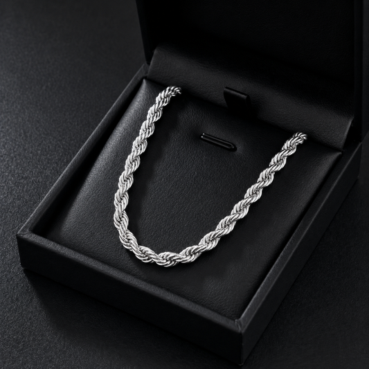 ROPE CHAIN 5MM | SILVER