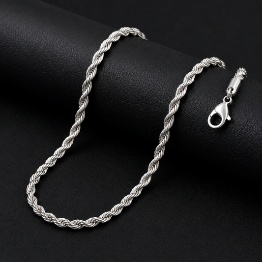 ROPE CHAIN 5MM | SILVER